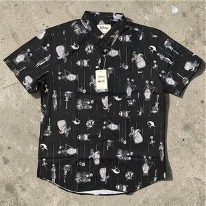 RSVLTS NWT Disney Nightmare Before Christmas Everybody Scream Button Up Shirt XL